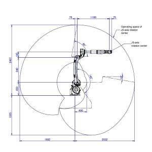 M-10iD/8L Fanuc Robot Arm With 2032MM Reach Of 6 Axis Robot Arm With CNGBS