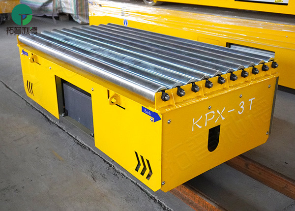 Assembly Line Roller Pipe Handling Trolley On Rail