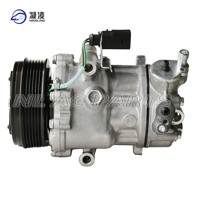 NLVW008 1S0820803C Direct Grooves 6PK Auto AC Compressor for VW Polo 1.6 SD6V12-1916