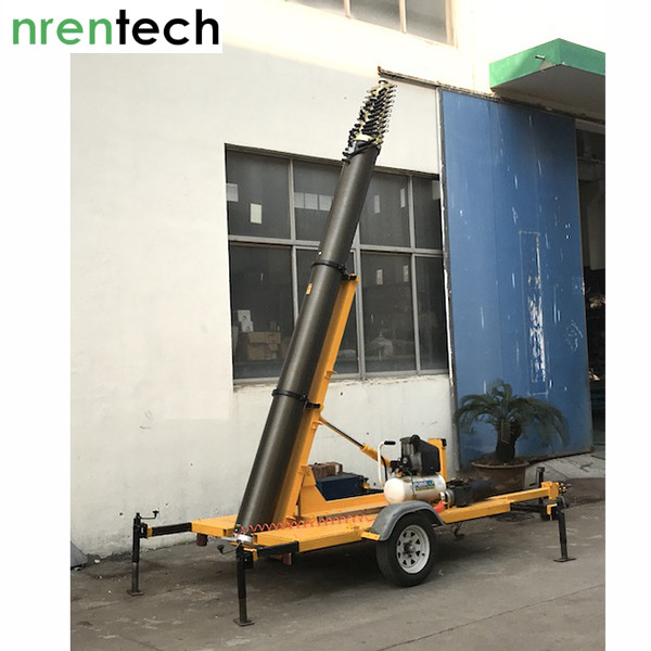 trailer mounted pneumatic mast