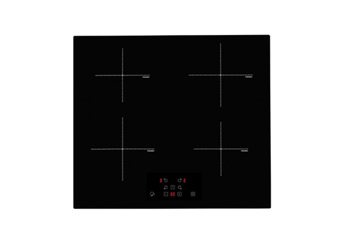 EMC 220V 4 Burner 6KW Cooper Coil 4 Burner Glass Stove Independent Touch Control