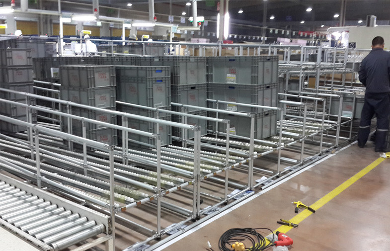 Low level Metal Connector Joint For Roller Track In Pipe Joint System