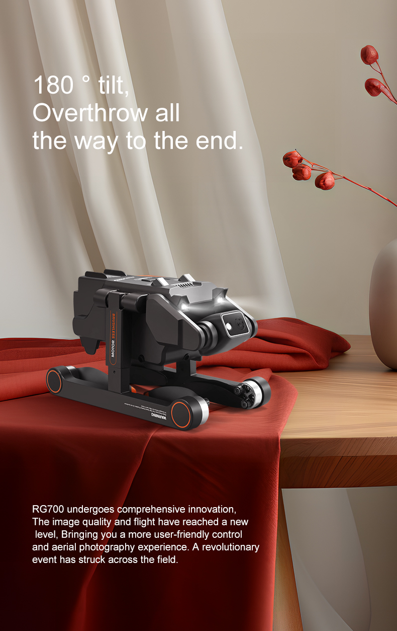 Rg700 Hd 4k Dual Camera Drone with Gps Wifi Transmission and Four Side Obstacle Avoidance Beginner Operator Skill Level