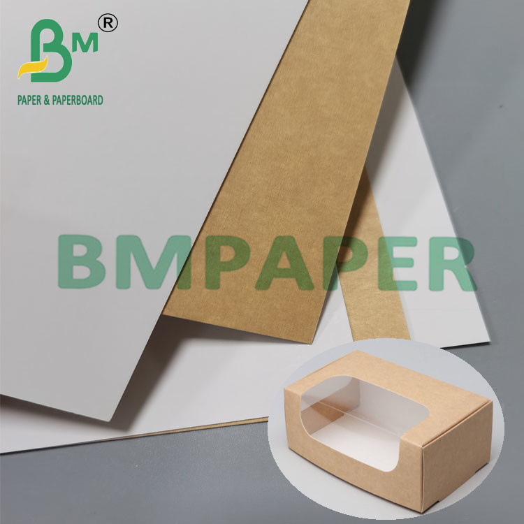 325g 787mm High Durability White Top Coated Kraft Board For Gift Box