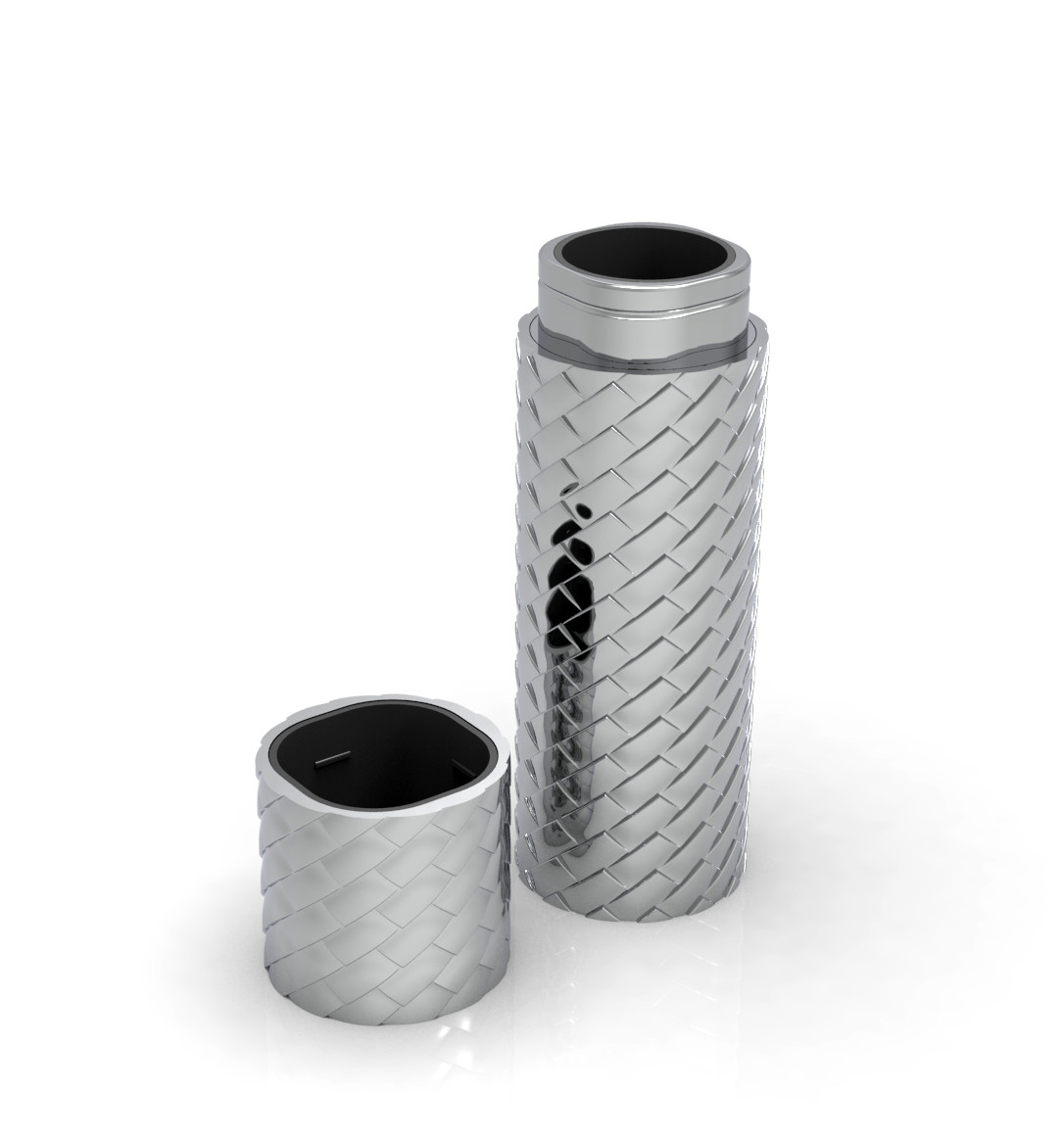 OEM 10ml Portable Perfume Holder With Zinc Alloy Perfume Cover