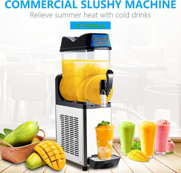 Commercial Automatic Slushi Frozen Drink Machine New Condition With Rotating