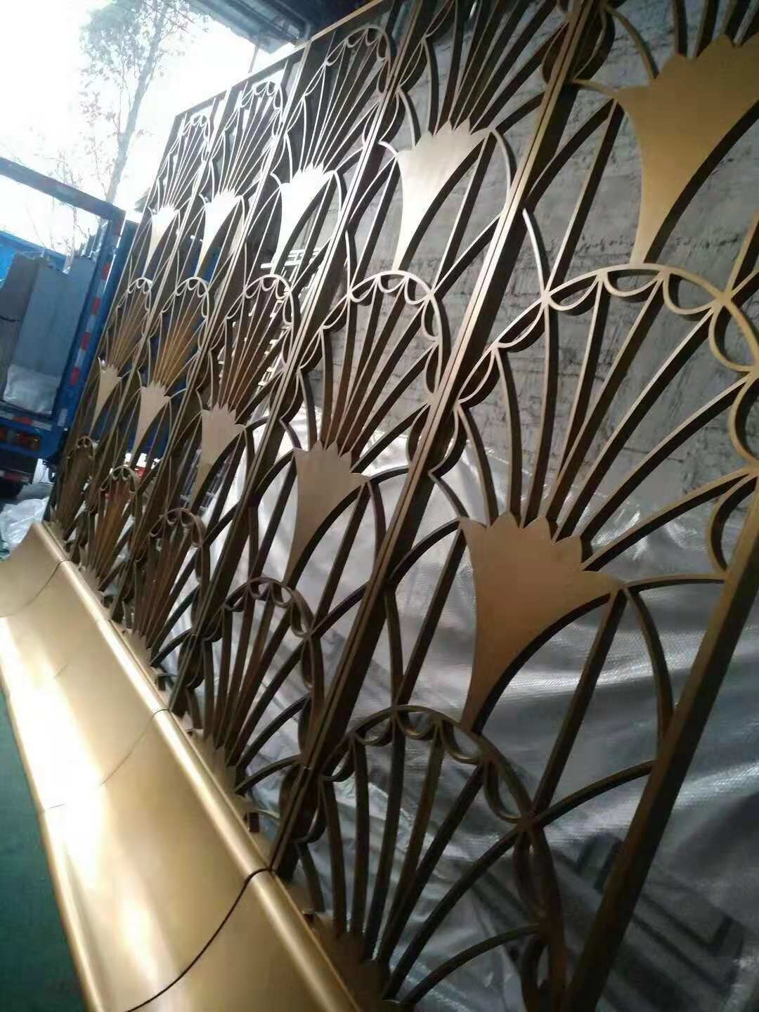 Colored Metal Laser Cut Panels stainless steel partitions For Facade Wall Cladding Curtain Wall Ceiling 201 304 316