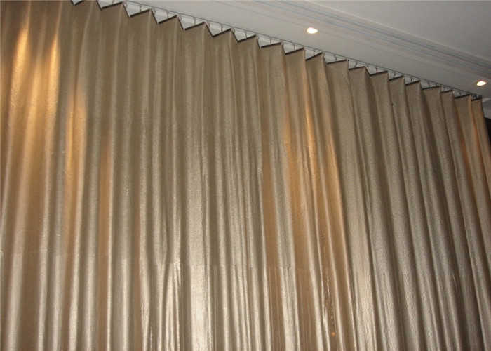 Lightweight metallic curtain fabric , aluminum material sequin curtain fabric