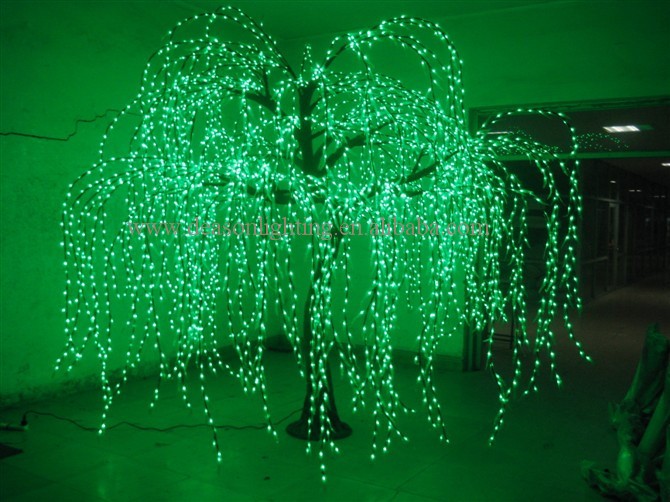 Led Green Willow Tree Light outdoor holiday decoration on sale