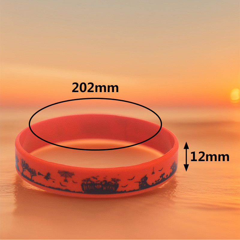Euramerican Style Silicone Bracelet Event Halloween Day Gift Festival Rubber Wristbands