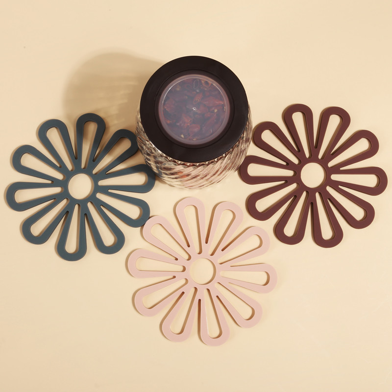 Heat Resistant Table Silicone Hot Pot Holders Placemat Pads Coasters