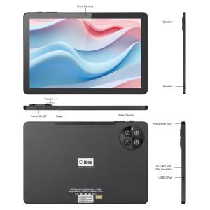 C Idea 8GB RAM 512GB ROM WiFi Android Tablet PC Tablet With SIM Support