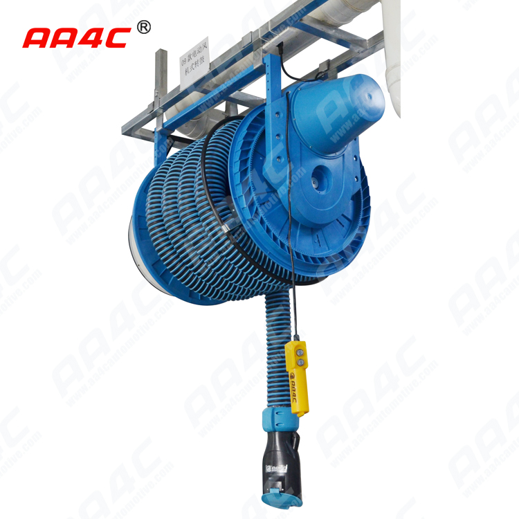 AA4C car exhaust extracting system auto vehicle exhaust hose tumbler with fans system control customize size