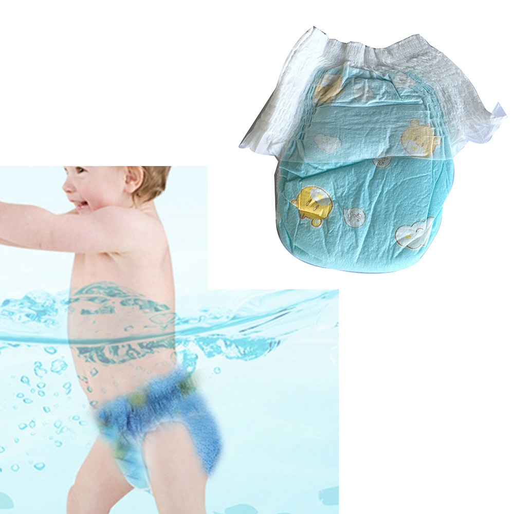 Elastic Waistband 18lbs Disposable Swim Nappies Soft Cloth Like Backsheet