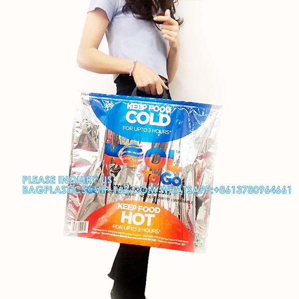 Disposable Sealable Food Travel Insulation Aluminum Foil Thermal Bag Factory