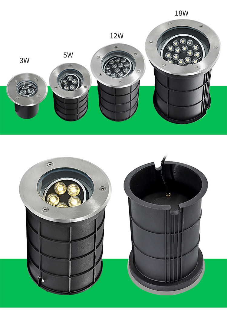 IP68 Outdoor Underwater LED Lights 18W For Ground Garden 2700-6500K CCT