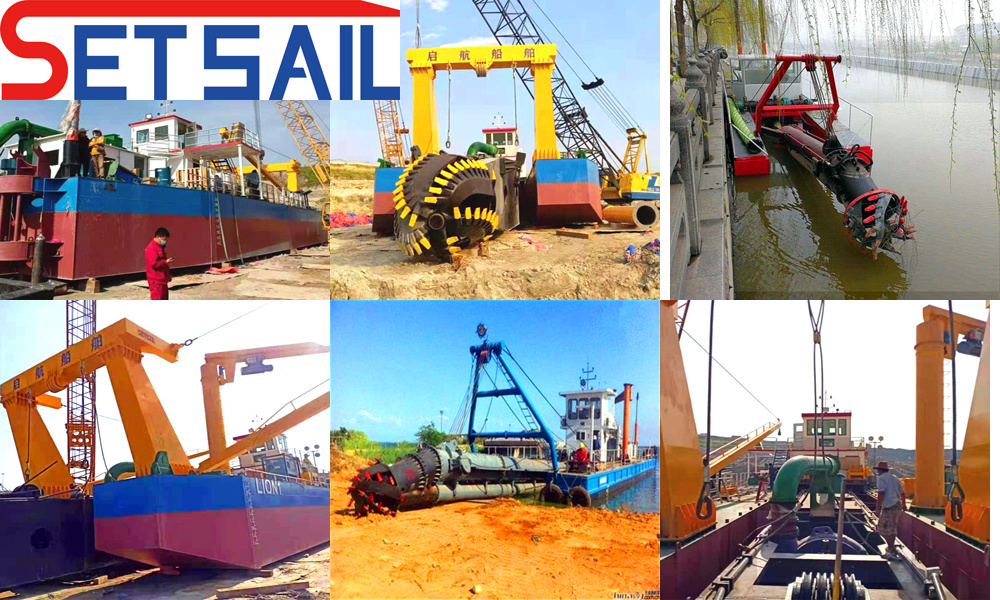 Hydraulic 8 Inch Cutter Suction Mud Dredger Used in River