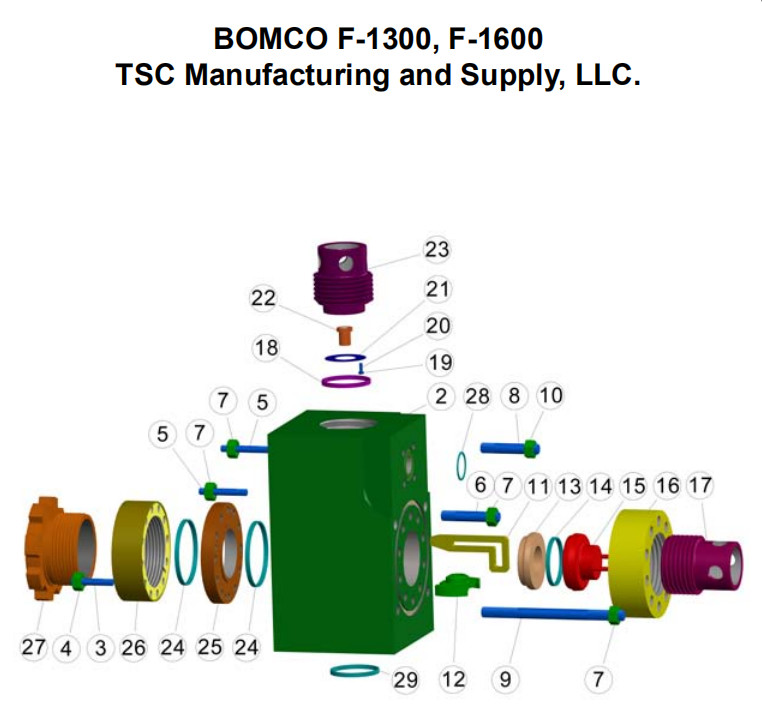 Rongsheng RS-W440 mud pump fluid end, Rongsheng F1600 mud pump liner, Rongsheng RS-F1300L mud pump piston