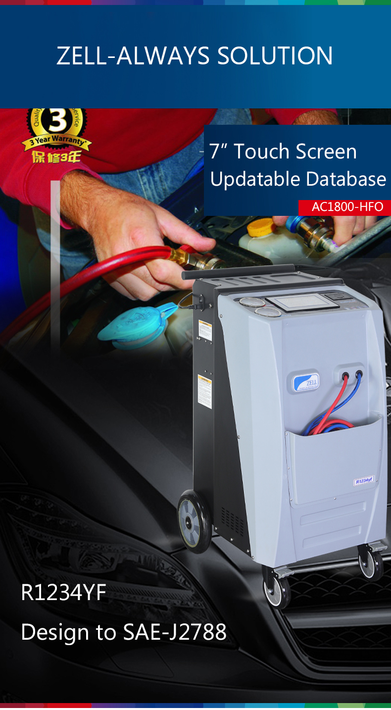 AC Gas 1234yf Freon Machine Car AC Service Machine 100kg
