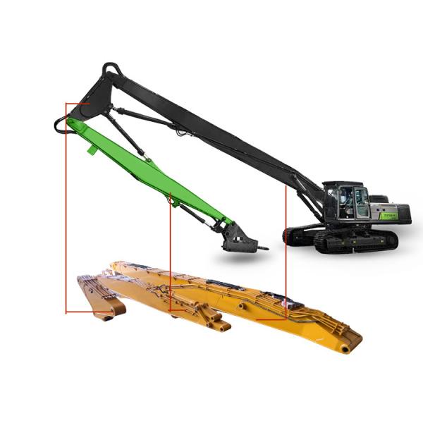 Wear Resistant Demolition Arm , Multi Stage Demolition Attachments For