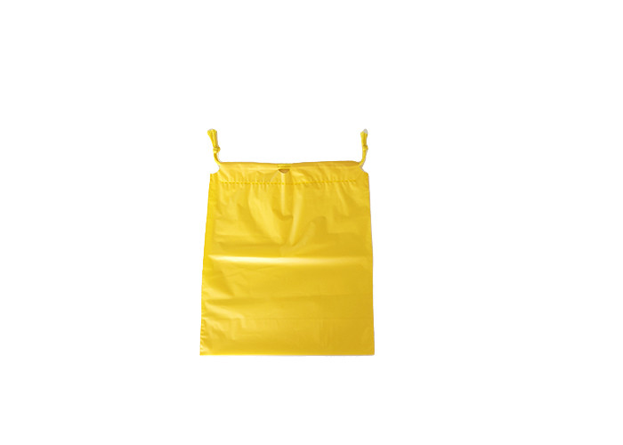 Promotion Plastic Drawstring Bag Sustainable CPE Yellow Recycled Material