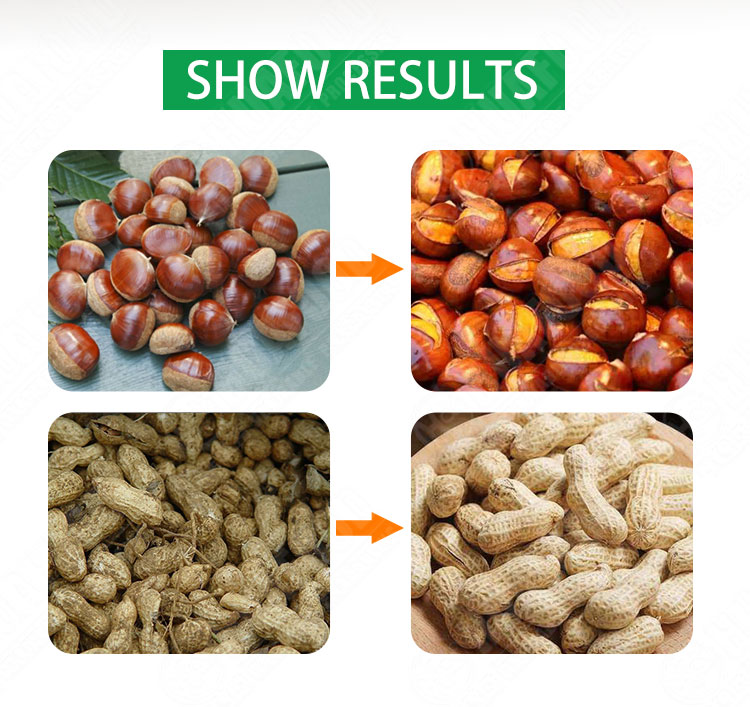 Nut roasting machine / nut roaster / grain roaster for peanut , soybean seed , barley
