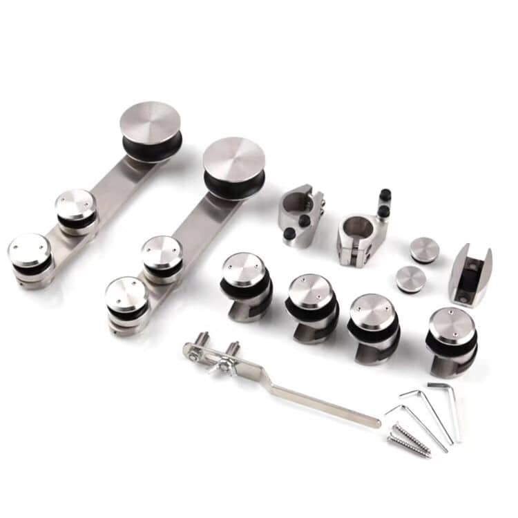 Open Style Sliding Barn Door and Hardware Kit with Other Tray Material