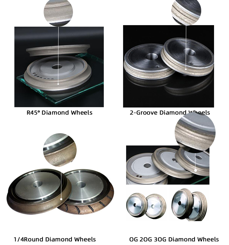 Self-produced D175 Duckbill OG 3MM Width Diamond Grinding Wheel for glass and stone
