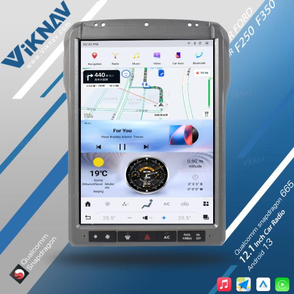 12.1Inch Android Touch Screen Car Radio Ford F250 2013 2014 Carplay Auto Stereo