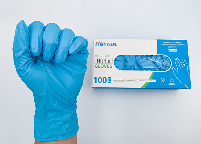 Disposible Powder Free Safety Examination Nitrile Gloves With Customized Color