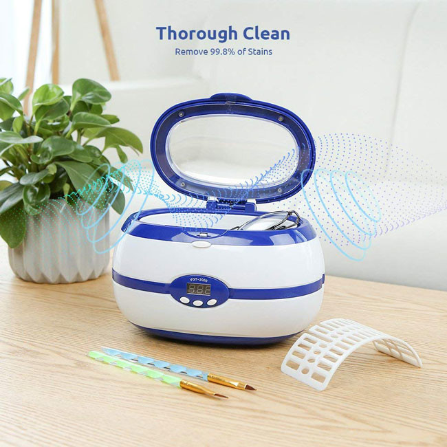 Small Size Ultrasonic Jewelry Cleaner SUS304 Tank Material 35W 40kHZ