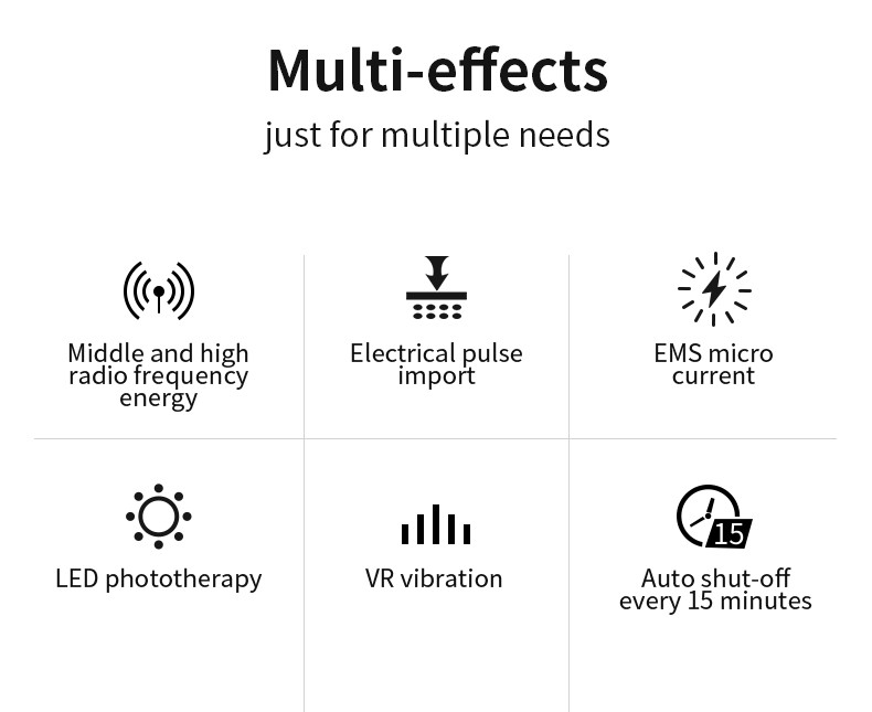 Anti Aging 4 Gears 15minutes Handheld Led Facial Light