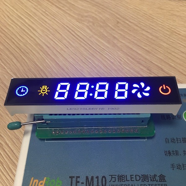 Multicolour Common Cathode 7 Segment Display 12.7mm Digit Height Low Power Consumption