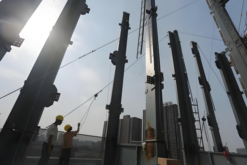 China low cost prefabricated apartments building with steel structure frame