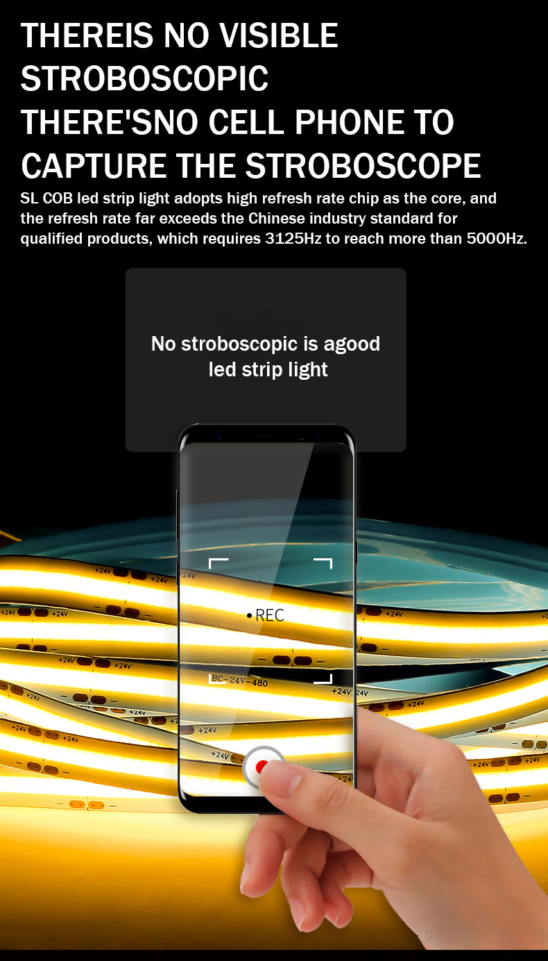 90Ra 110V220V 120leds 8mm 3000K Waterproof Die-Cutting Board SMD2835 LED Strip Light