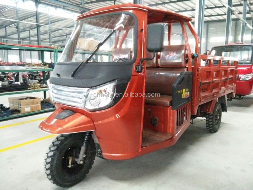 Adult Cargo Tricycle with CE Motorized 201 250cc Closed 2000mm*1300mm 4.50-12 1200kg 800W CN CHO