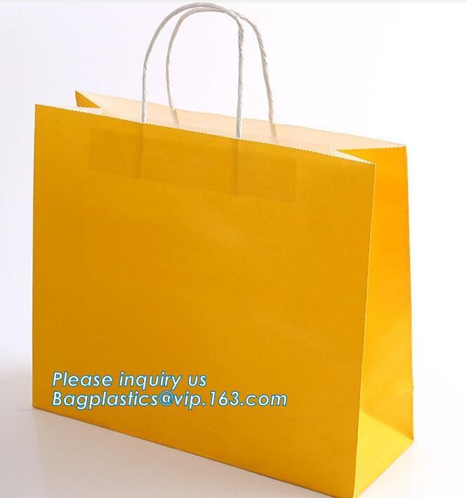 eco friendly paper printed shopping coffee packaging retail bags with handle logo,paper gift shopping bag with red custo
