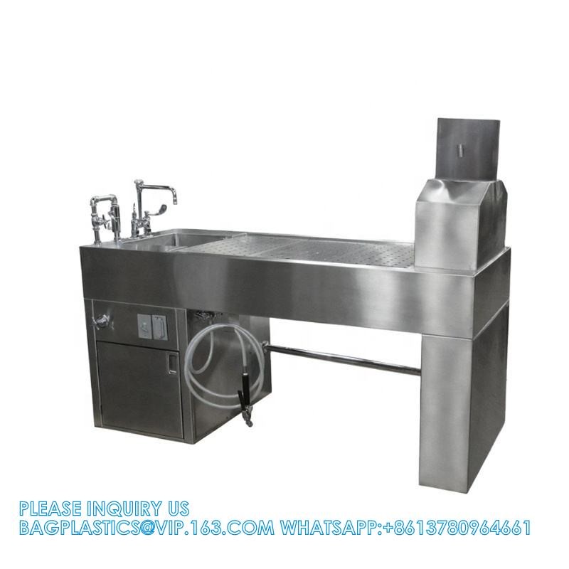 Formalin Sink Embalming Table Manufacture Mortuary Autopsy Station Corpse Washing Table Dissection Table Autopsy Table