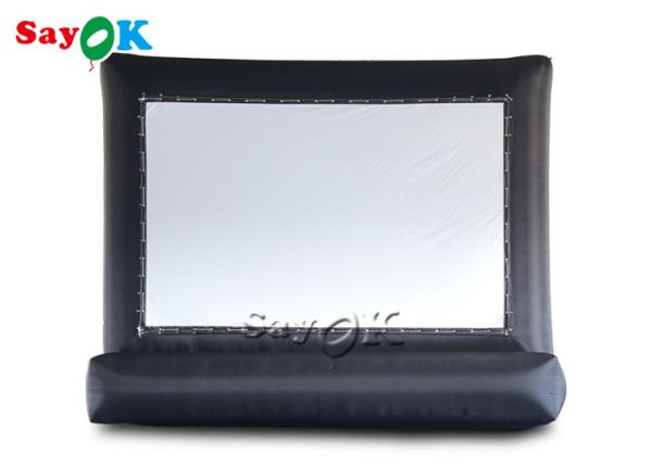 Inflatable Outdoor Screen Black Outdoor Commercial Inflatable Projector Movie