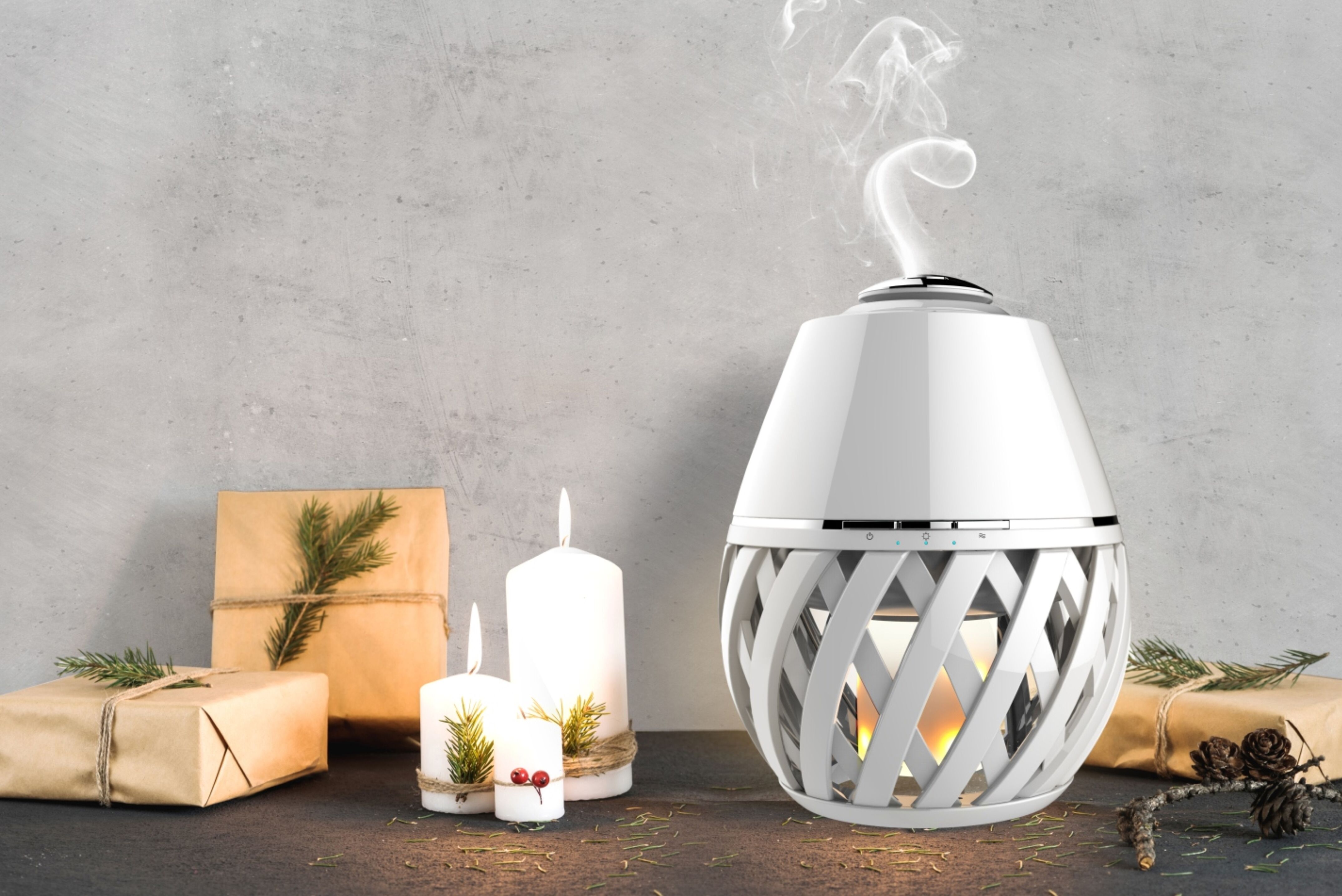 Bamboo Ultrasonic 24V 150ml Wood Grain Aromatherapy Diffuser