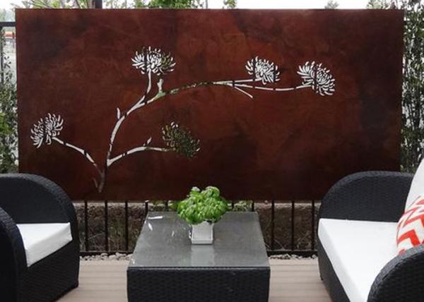 Modern Corten Steel Rusty Metal Wall Sculpture Art Panel , Metal Sculpture Wall
