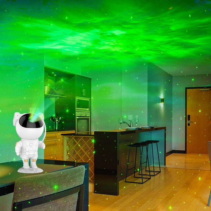 5V 1A Astronaut Galaxy Star Projector Light White Basic TPE Material