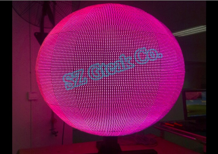 360 degree led sphere display of ball style for exhibition