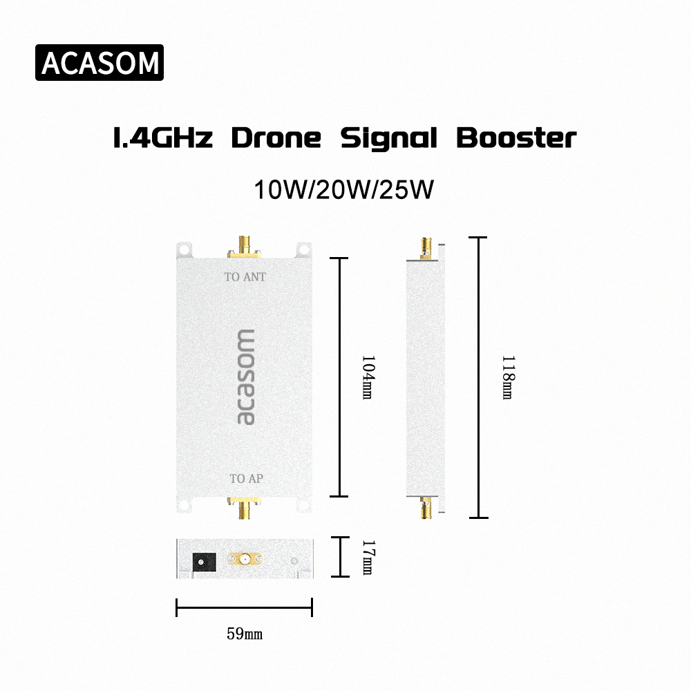 Efficiency 45% 40dBm 1.4GHz RF Bidirectional Amplifier Module For Wireless Extender