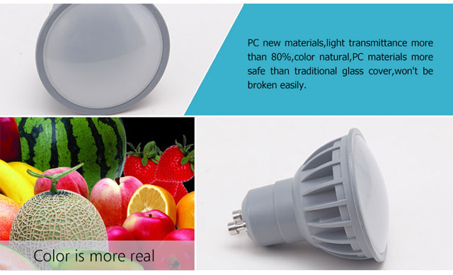 90Lm/w high CRI 5 watt GU10 led lamp