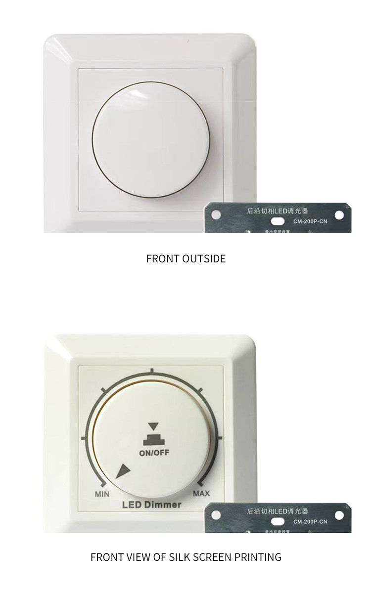 ALL-SCT200 Rear Cut Thyristor Dimmer Switch 200W CE approved