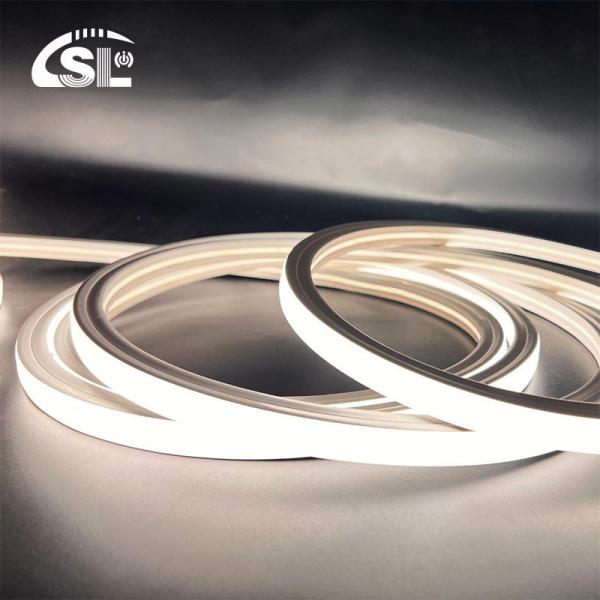 Natural White Neon Flex 4000K DC 48V 16x16mm Flat Shape Vertical Bending IP65