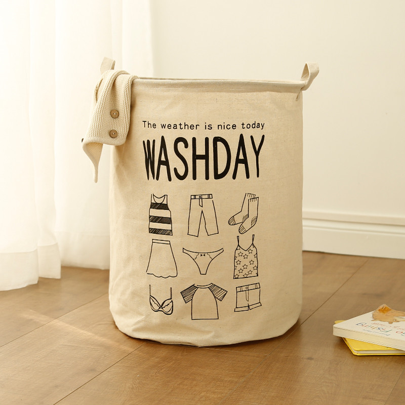 Foldable washing laundry clothes basket hamper bin baby toy storage bag large box customized laundry rules Organizer Bin