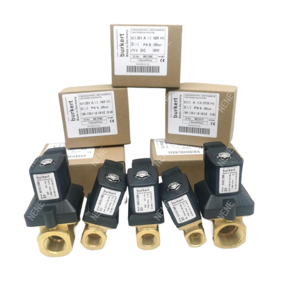 Burkert Solenoid Valve 00126217 6014 C Normally Closed G1/8 1.5 Flow Hole AC24V 8W Stainless Steel Valve Body 0~16bar