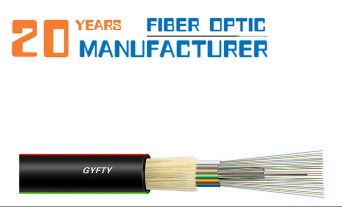 GYFTY-36B1 Stranded Non Metallic Fiber Optic Cable 4Core 144 Core Aerial Duct